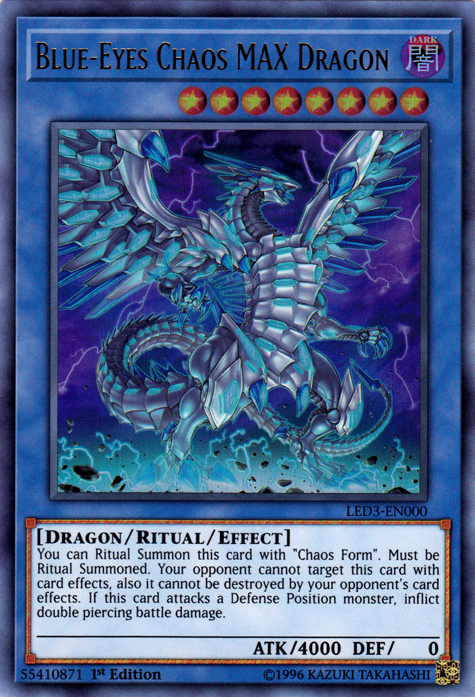 Dragón del Caos MAX de Ojos Azules [LED3-EN000] Ultra Rara
