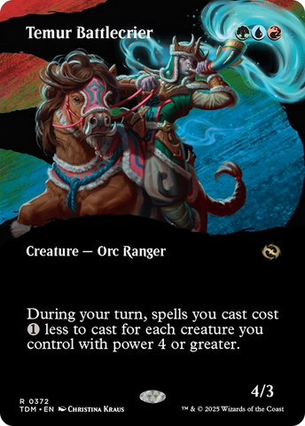 Alagladiador temur (sin bordes) [Tarkir: Dragonstorm]