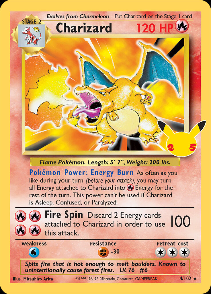 Charizard (4/102) [Celebrations: 25.º Aniversario - Classic Collection]