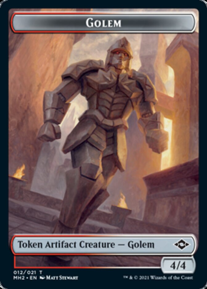 Nourriture (18) // Jeton Golem recto-verso [Jetons Modern Horizons 2]