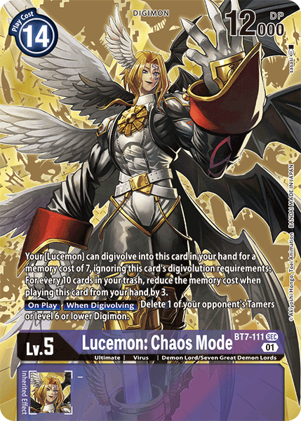 Lucemon: Modo Caos [BT7-111] (Arte Alternativo) [Próxima Aventura]
