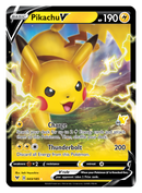 Pikachu V (043/185) (Sello Pikachu n.º 60) [Academia de Combate 2022]