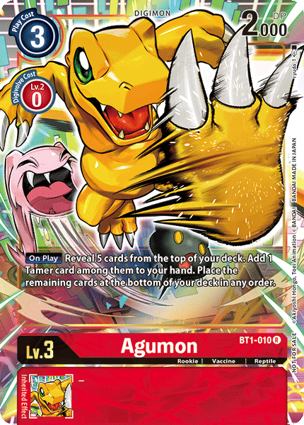 Agumon [BT1-010] (Dash Pack) [Promociones del Booster de Lanzamiento Especial Ver.1.0]
