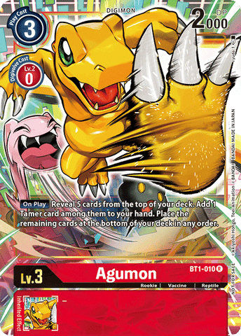 Agumon [BT1-010] (Dash Pack) [Promociones del Booster de Lanzamiento Especial Ver.1.0]