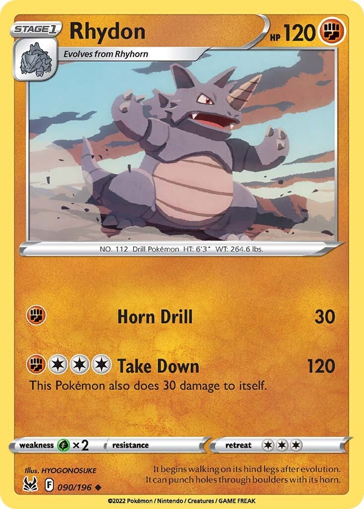 Rhydon (090/196) [Espada y Escudo: Origen Perdido]