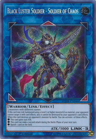 Soldado del Caos - Soldado del Lustre Negro [BLHR-EN046] Rara Secreta