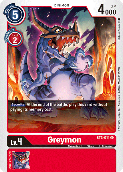 Greymon [BT3-011] [Sobres de Lanzamiento Edición Especial Ver.1.5]