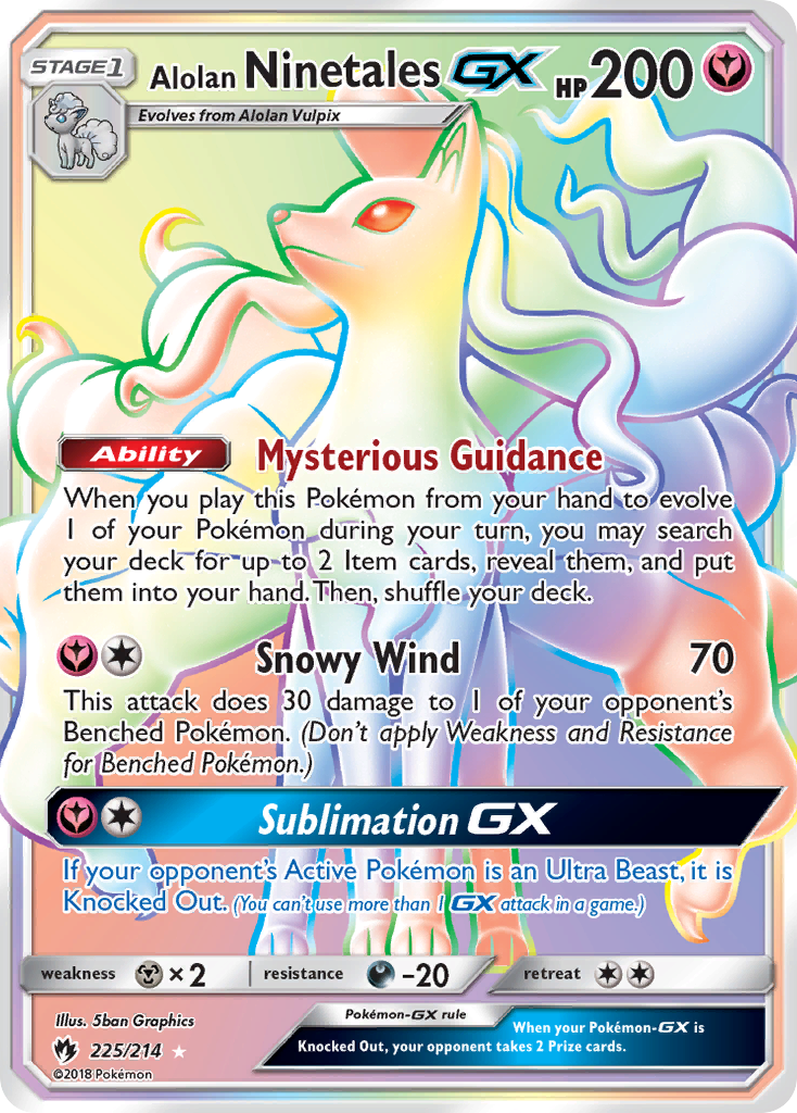 Ninetales de Alola GX (225/214) [Sol y Luna: Truenos Perdidos]