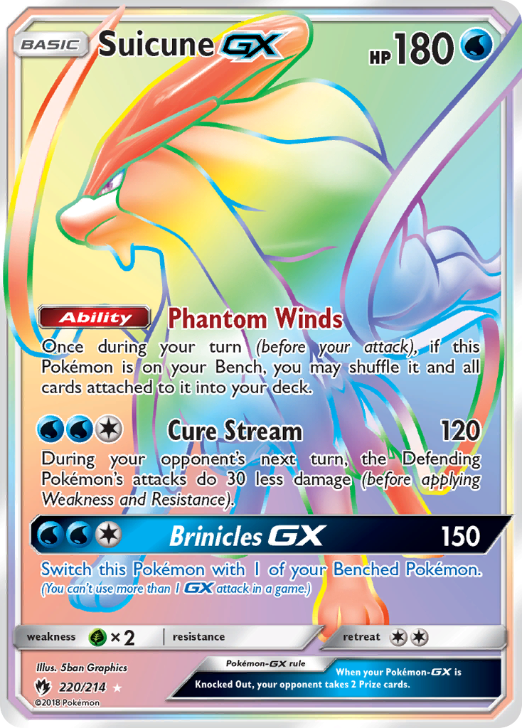Suicune GX (220/214) [Soleil et Lune : Tonnerre Perdu]