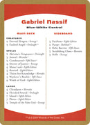 Liste de deck de Gabriel Nassif [Decks des Championnats du Monde 2004]