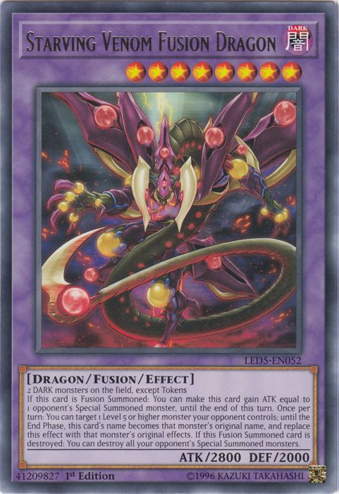 Dragon Fusion Venimeux Affamé [LED5-FR052] Rare