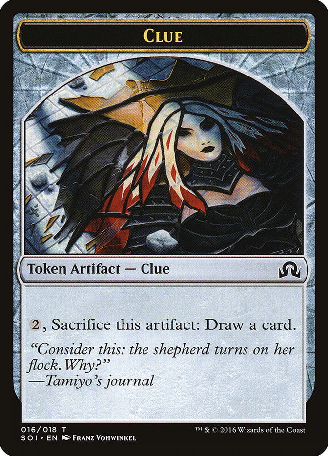 Jeton Indice (016/018) [Jetons Les ombres sur Innistrad]