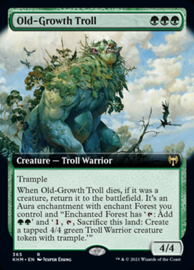 Troll des forêts anciennes (Illustration étendue) [Kaldheim]