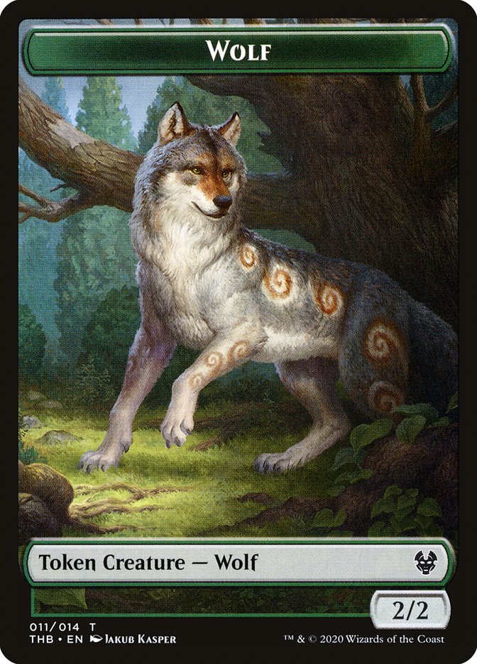 Jeton Loup [Jetons Theros par-delà la mort]