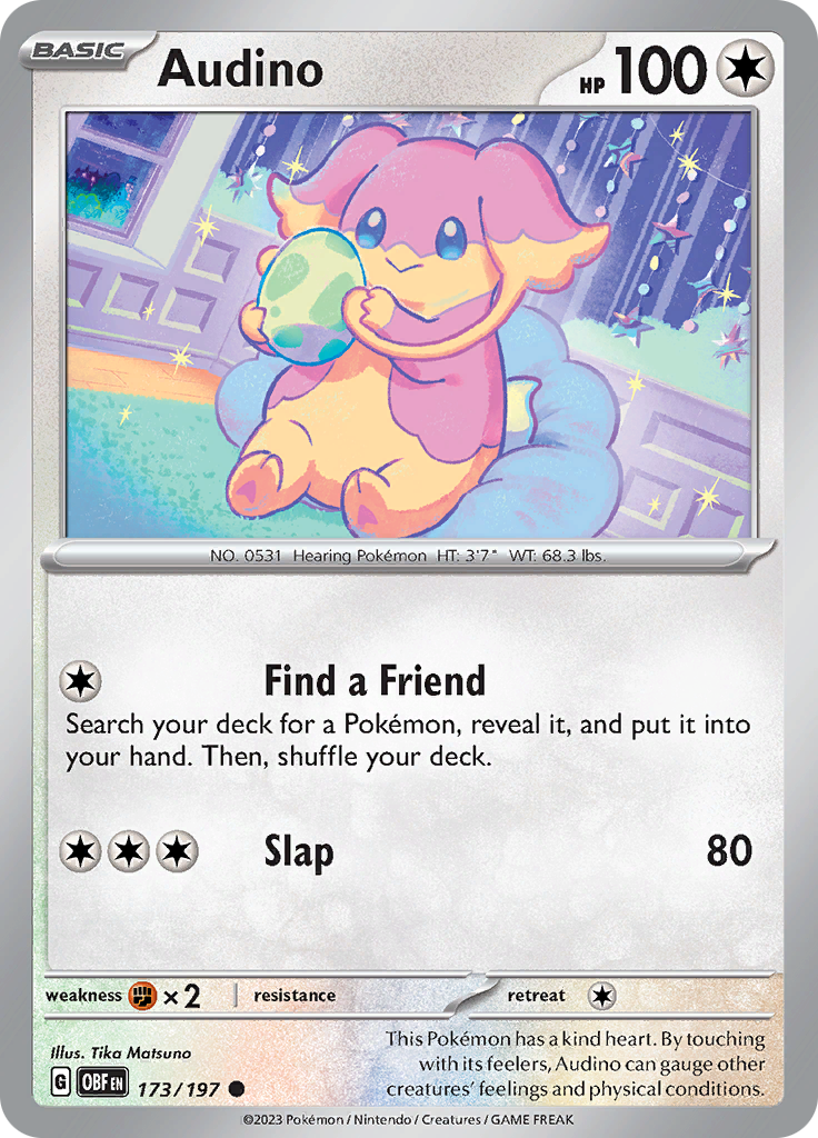 Audino (173/197) [Escarlata y Púrpura: Llamas Obsidianas]