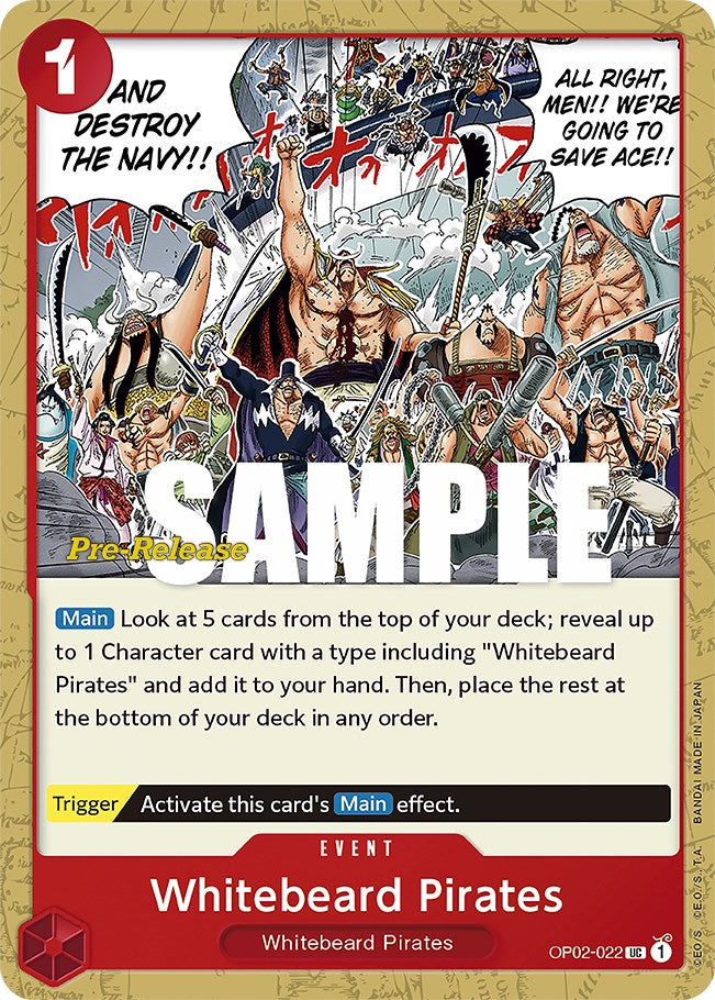 Piratas de Barbablanca [Cartas de prelanzamiento de Paramount War]