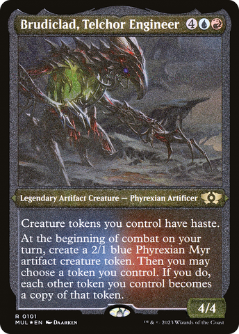 Brudiclad, ingeniero telchor (grabado en foil) [Leyendas del Multiverso]