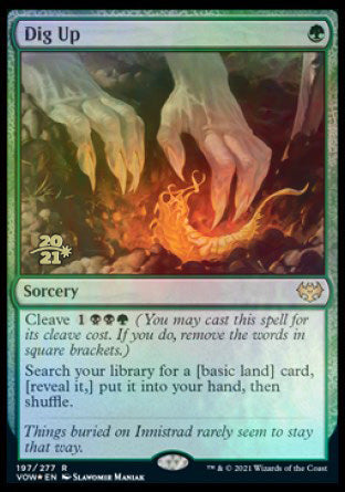 Desenterrar [Sobres de evento de lanzamiento de Innistrad: Voto Carmesí]