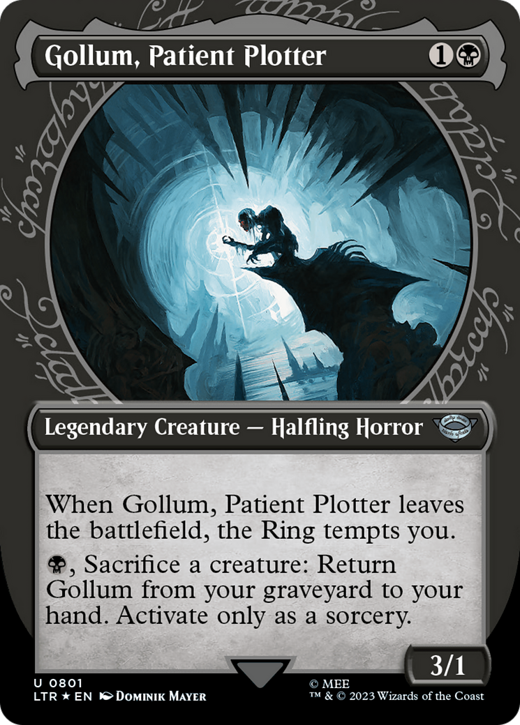 Gollum, comploteur patient (présentoir) (Surge Foil) [Le Seigneur des Anneaux : Contes de la Terre du Milieu]