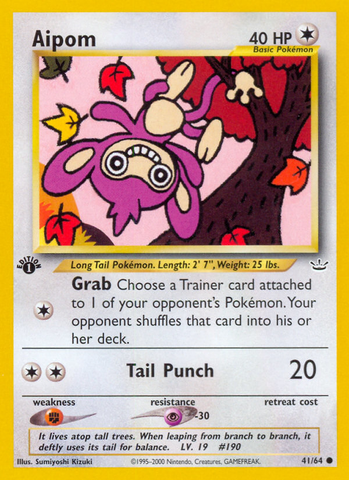 Aipom (41/64) [Neo Revelation 1.ª edición]