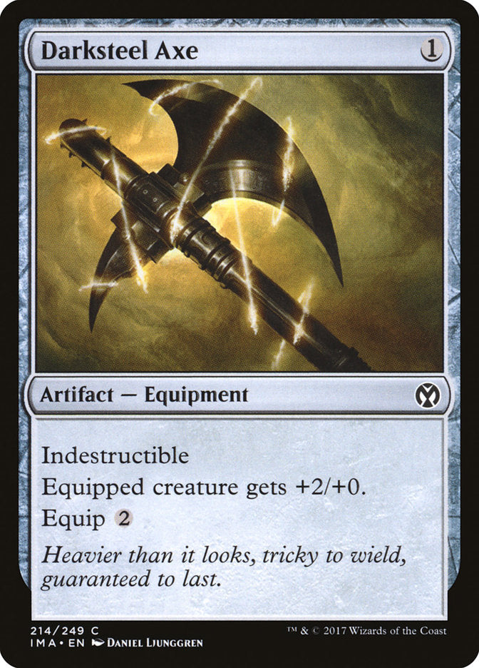 Hache en acier noir [Iconic Masters]