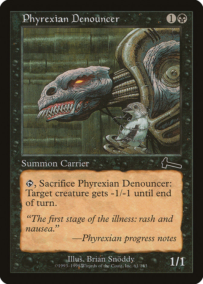Dénonciateur phyrexian [L'Héritage d'Urza]