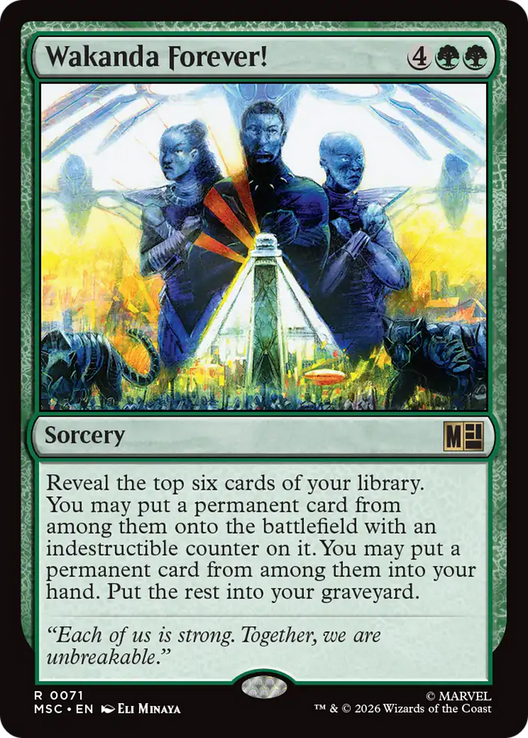 ¡Wakanda por siempre! (Surge Foil) [Marvel Super Heroes Commander]