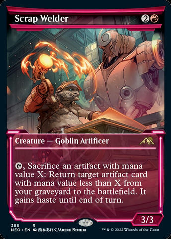 Soldador chatarra (Resplandor suave de exhibición) [Kamigawa: Dinastía Neon]