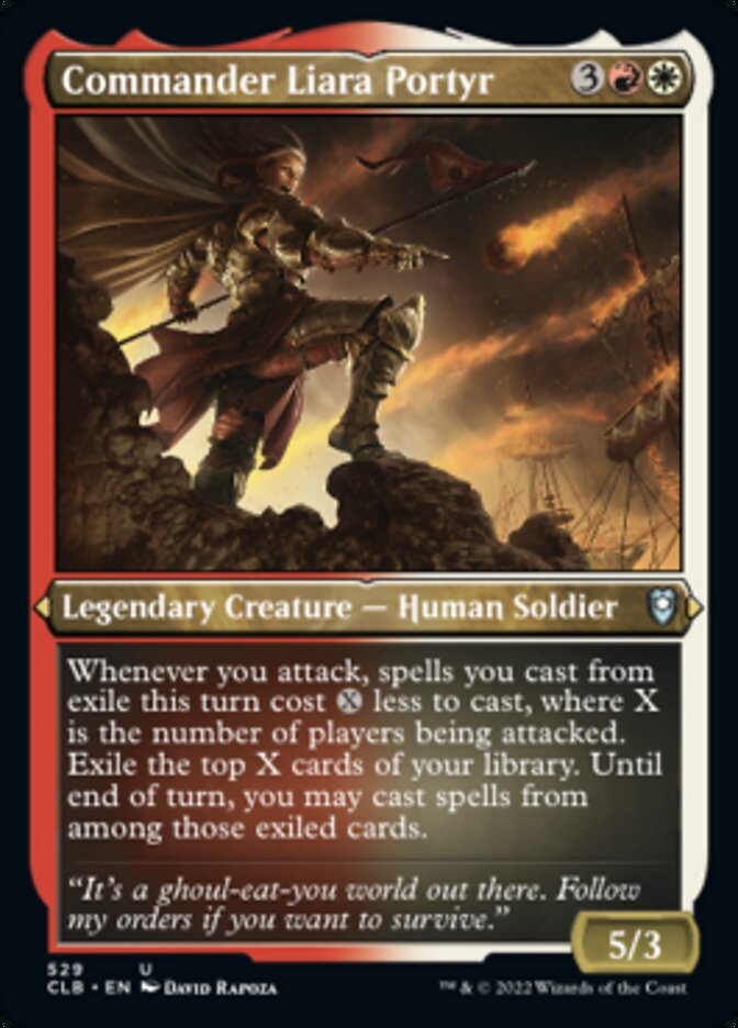 Commandante Liara Portyr (Foil gravé) [Commander Legends : Battle for Baldur's Gate]