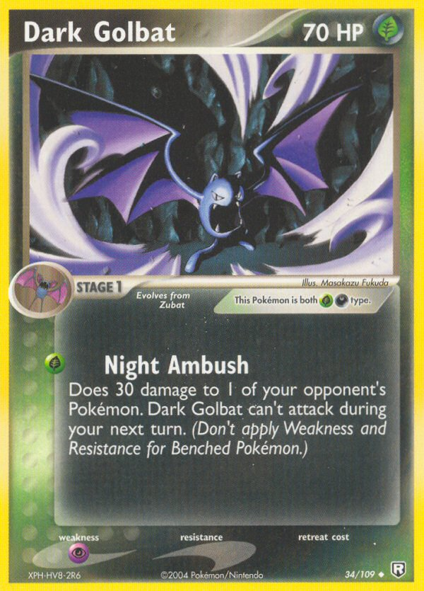 Golbat Obscur (34/109) [EX: Retour de la Team Rocket]
