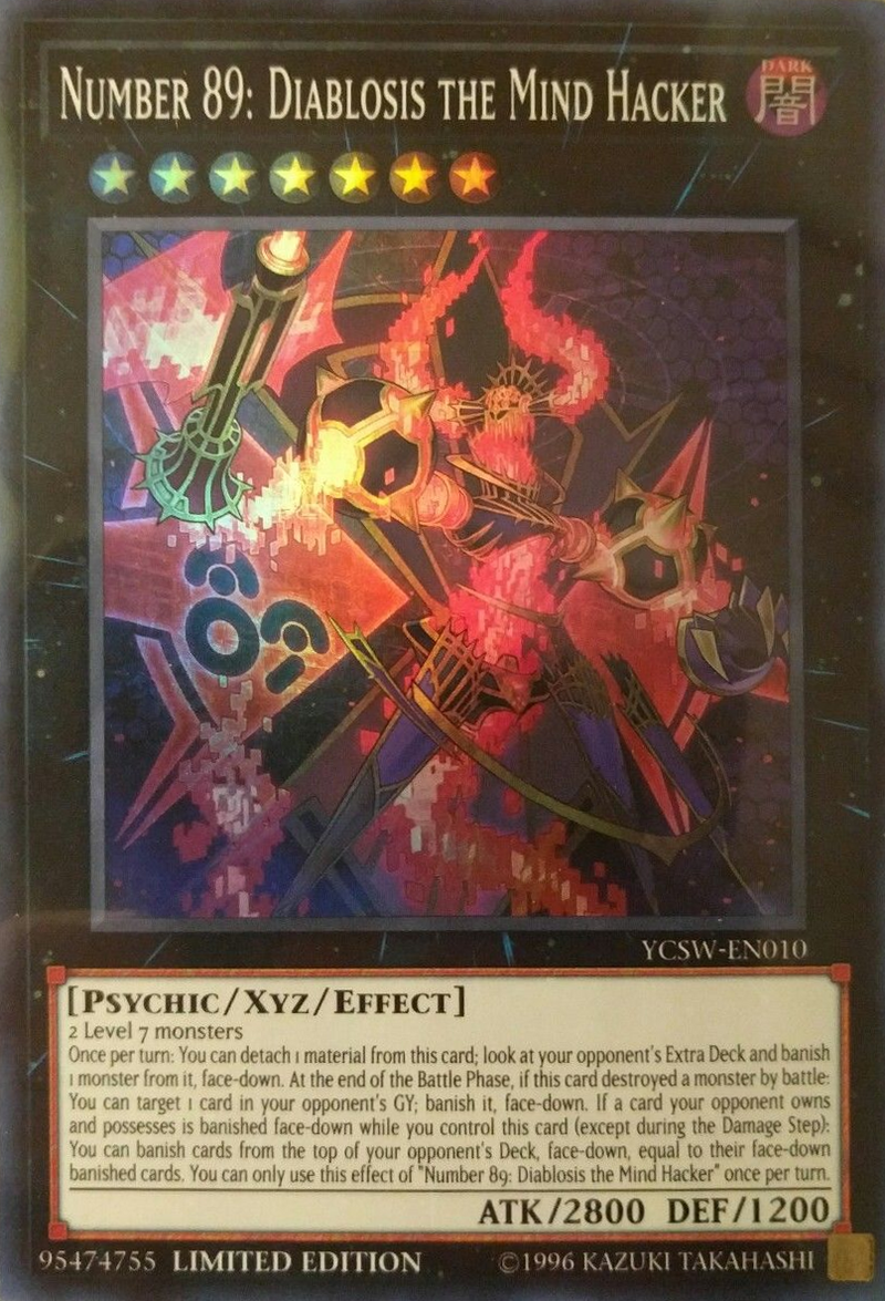 Numéro 89 : Diablosis le Cyber-Espion [YCSW-EN010] Super Rare