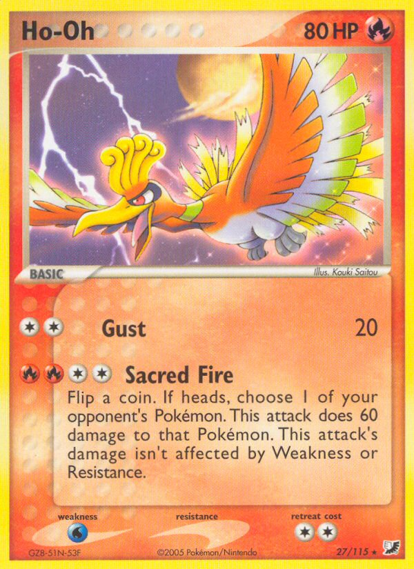 Ho-Oh (27/115) [EX: Forces Cachées]