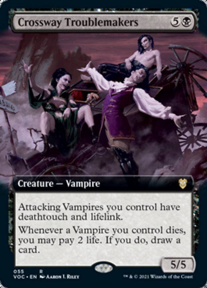 Fauteurs de troubles du carrefour (Illustration étendue) [Innistrad: Commander Chasse de minuit]