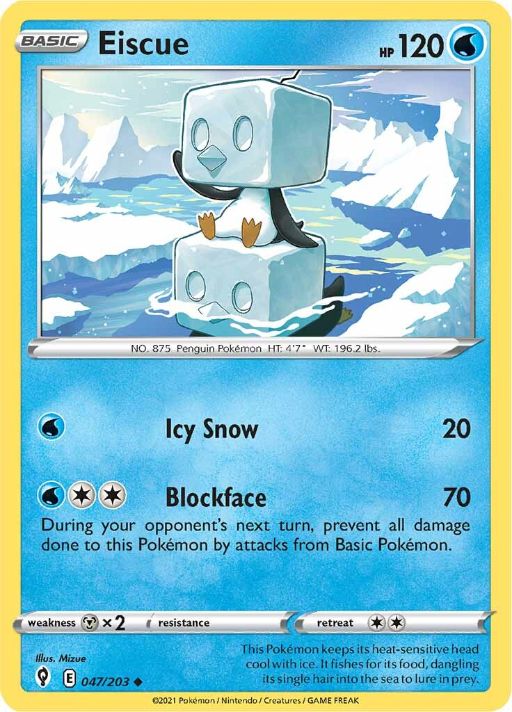 Eiscue (047/203) [Épée et Bouclier : Ciel Évolutif]