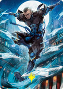 Kaito Shizuki 1 Carte d'Art (Signature Estampillée Or) [Kamigawa : La Dynastie Néon Série d'Art]