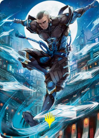 Kaito Shizuki 1 Carte d'Art (Signature Estampillée Or) [Kamigawa : La Dynastie Néon Série d'Art]