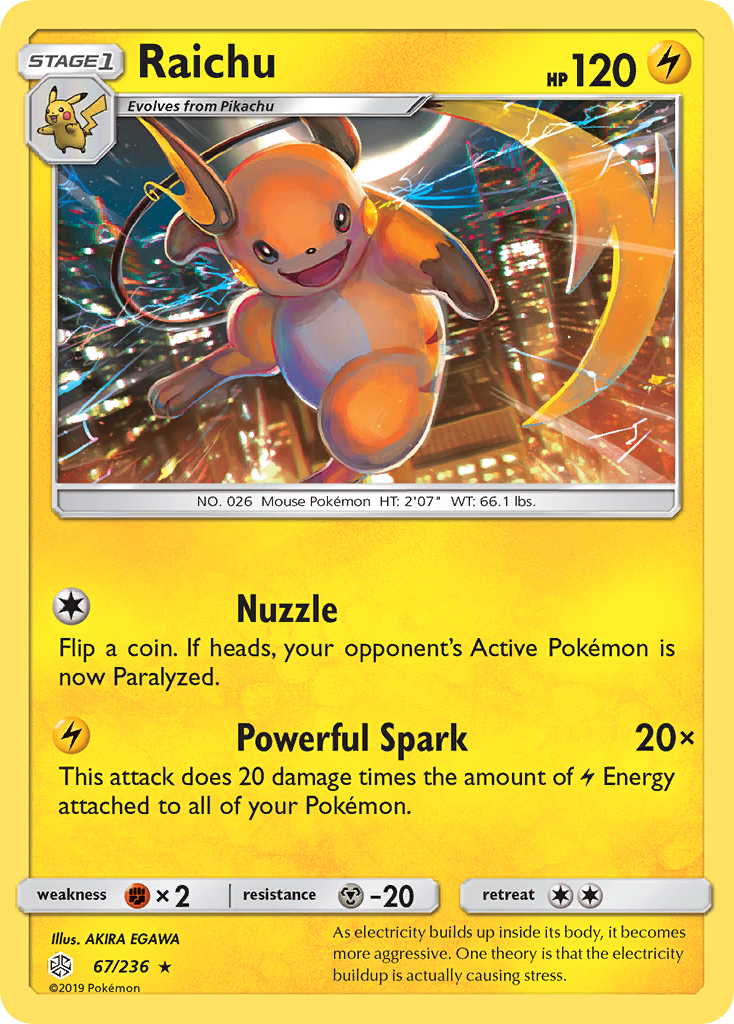 Raichu (67/236) [Soleil et Lune : Éclipse Cosmique]