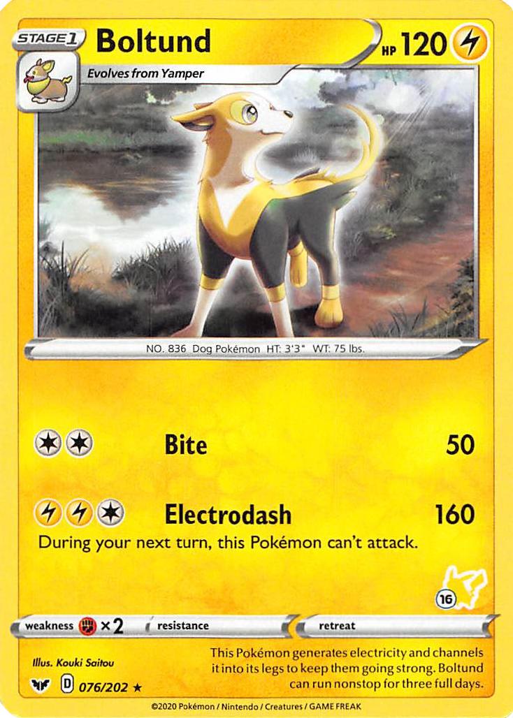 Boltund (076/202) (Sello de Pikachu