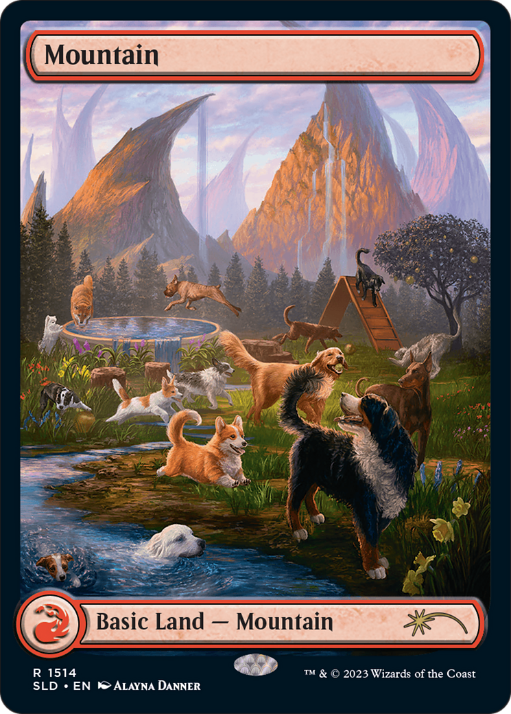 Montagne (1514) [Deck Commander Secret Lair: Chiens et Chats à Gogo]