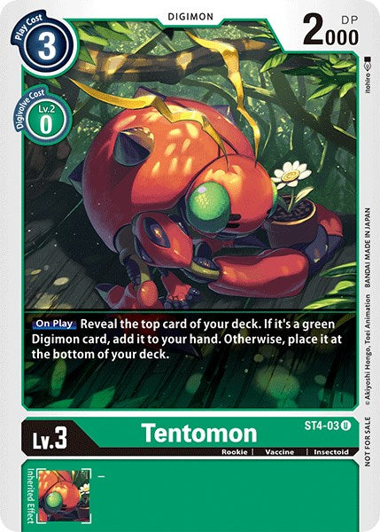 Tentomon [ST4-03] (Paquete de Torneo Oficial Vol.3) [Mazo de Inicio: Promociones Giga Verde]
