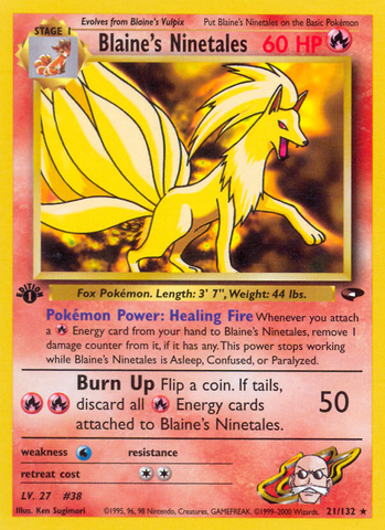 Ninetales de Blaine (21/132) [Gym Challenge 1.ª edición]