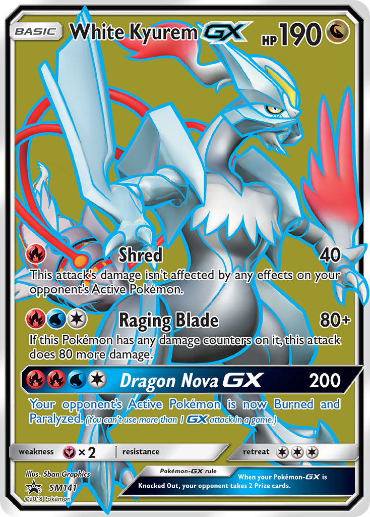 Kyurem Blanco GX (SM141) [Sol y Luna: Sobres de Estrella Negra]
