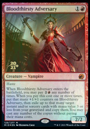 Adversario sanguinario [Innistrad: Cacería de Medianoche Prerelease Promos]