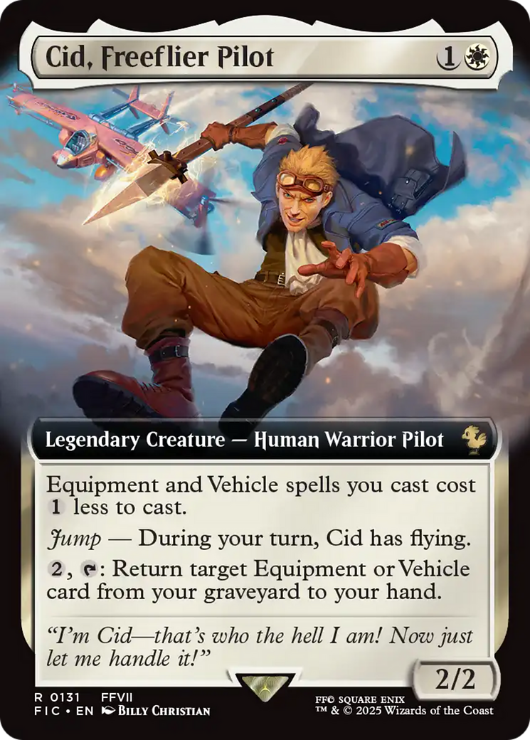 Cid, pilote planeur libre (Illustration étendue) [FINAL FANTASY Commander]