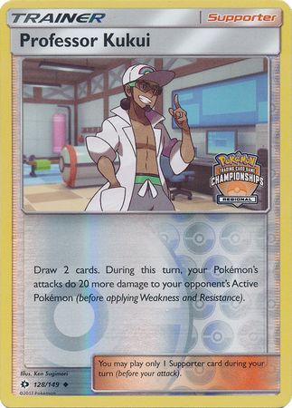 Profesor Kukui (128/149) (Carta de Campeonato Regional Promocional) [Sol y Luna: Set Básico]