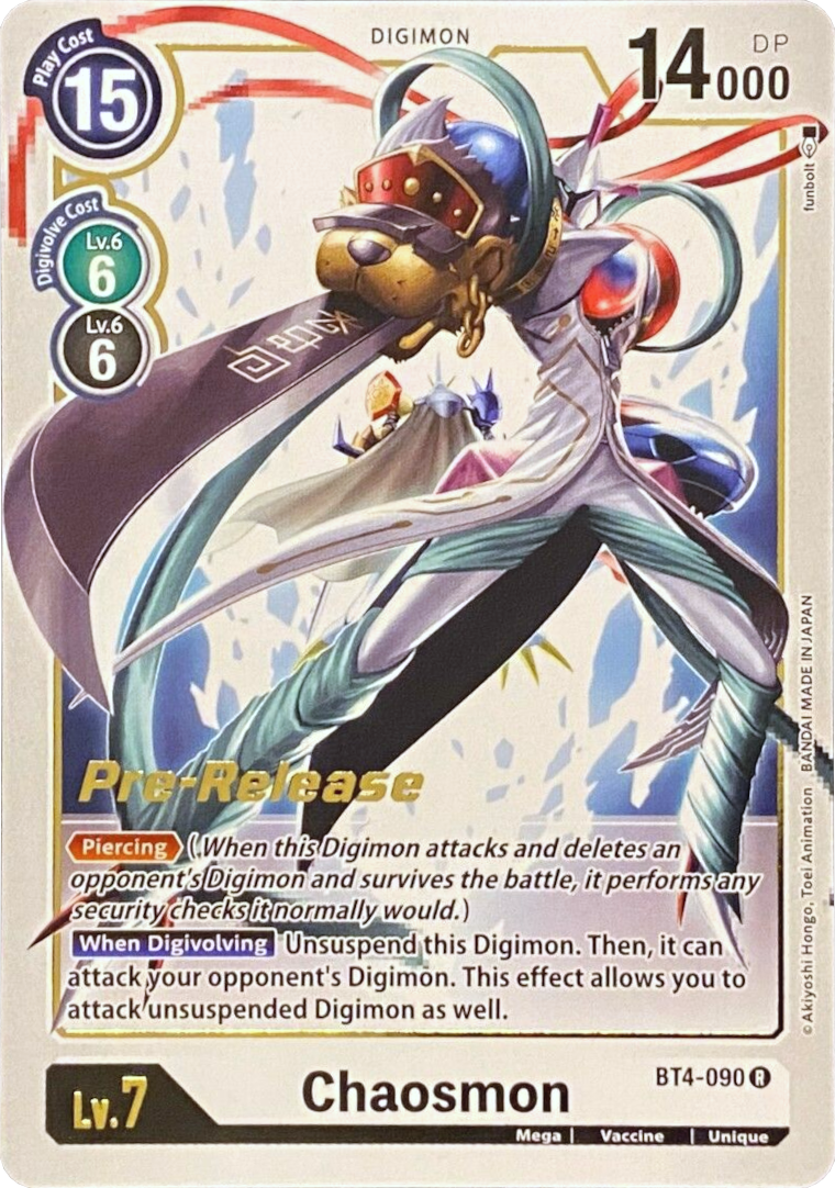 Chaosmon [BT4-090] [Promociones de Prelanzamiento Gran Leyenda]