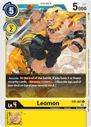 Leomon [EX1-027] (Torneo Pre-lanzamiento de X Record) [Promocionales de Pre-lanzamiento de X Record]
