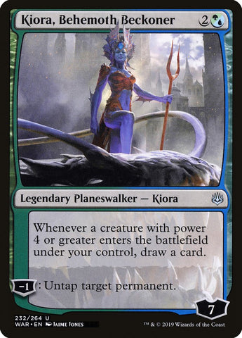 Kiora, qui appelle les béhémoths [La guerre des Planeswalkers]