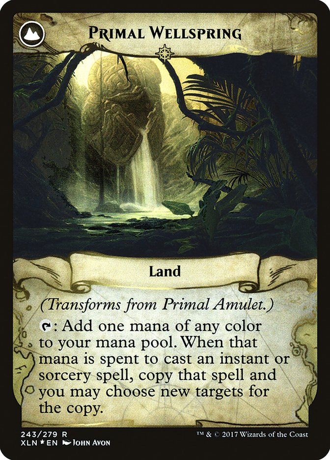 Amulette primordiale // Source primordiale [Prerelease d'Ixalan]