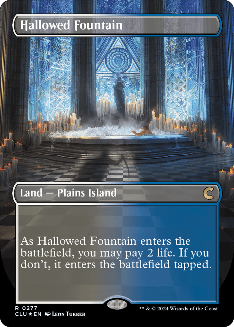 Fuente sagrada (sin borde) [Ravnica: Clue Edition]